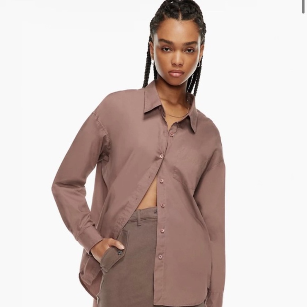 Wilfred Mauve Button Down Shirt